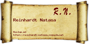 Reinhardt Natasa névjegykártya